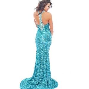 Precious formals sequin prom gown/dress